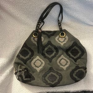 Lucky Brand Stitched Aztec design shoulder bag